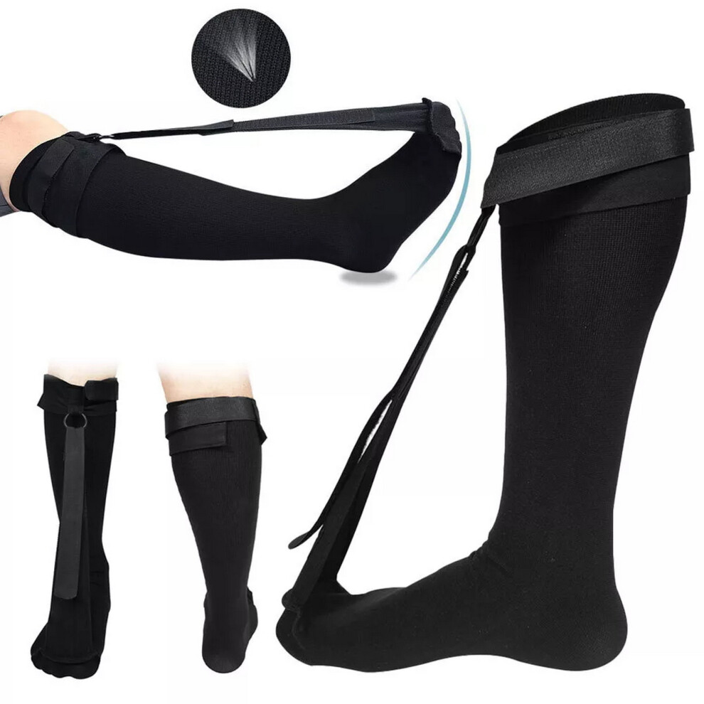 Dachuang Beauty (Black, Second Generation) Foot Drop Support Sock For Men & Women - 50 Char