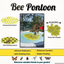 (The Bees) Bee Floating Island - Safe Landing & Feeding for Garden Bees