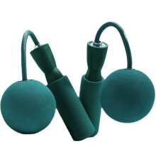 (Peacock Blue, Big Ball) Weighted Skipping Rope for Slimming & Exercise