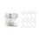 (Silver pentagram) 50Pcs Gold Star Hooks for Christmas Tree Decor 1