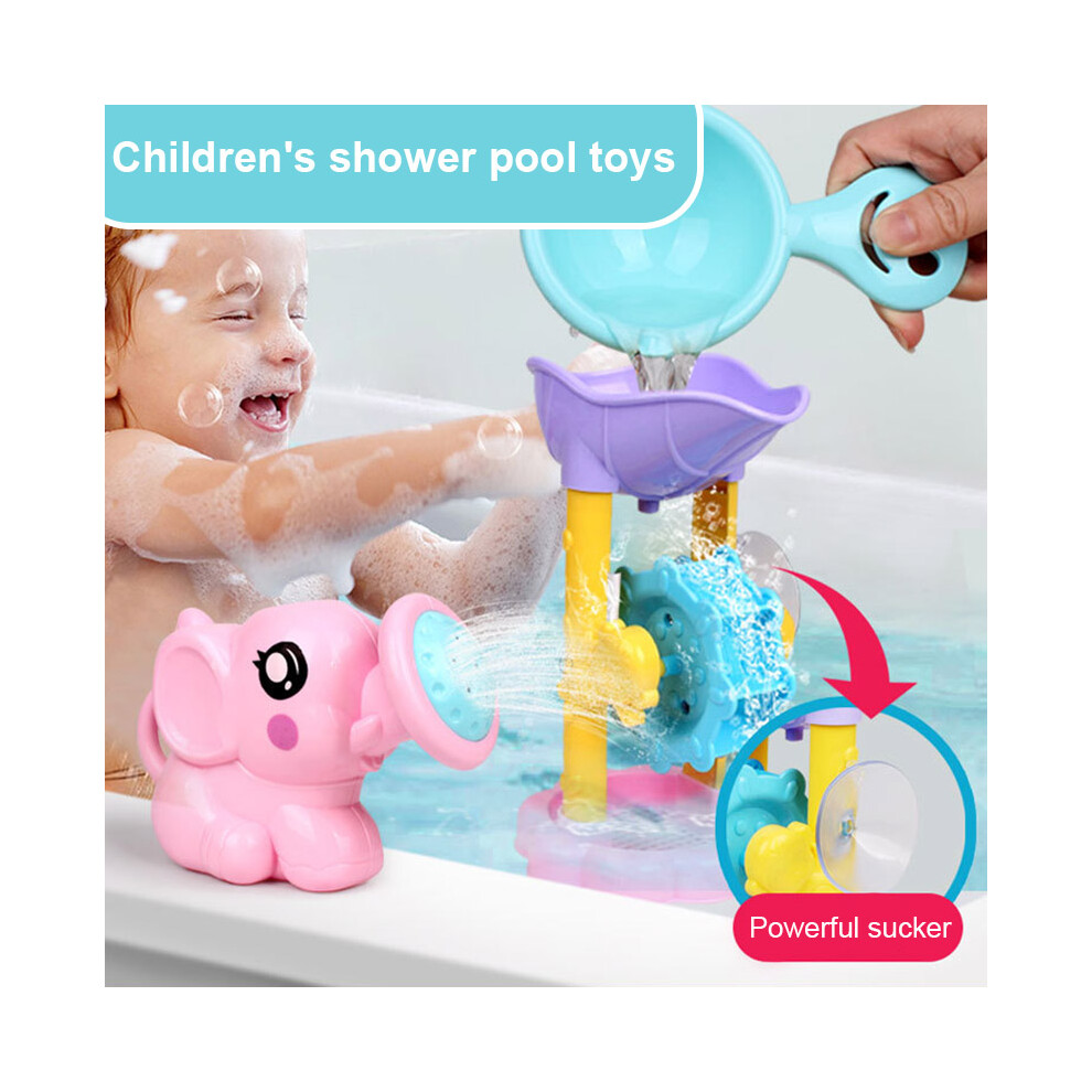 Hue-Grain Bath Toy Shower Waterwheel Set (50 Chars)