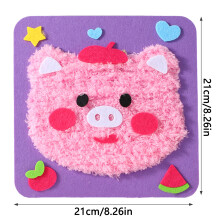 (Piggy) Kids Punch Needle Kit - DIY Embroidery for Beginners