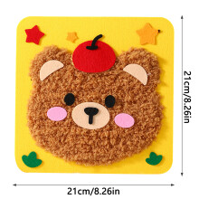 (Little Bear) Kids Punch Needle Kit - DIY Embroidery for Beginners