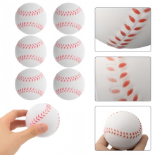 2pcs PU Baseball Soft Sponge Ball Toy Outdoor Sport Practice Trainning Base Ball Kids Decompression Indoor Outdoor Toy Ball