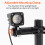 2pcs Motorcycle Headlight Mount Bracket 20-52mm Adjustable Spotlight Tube Mount Clamp Motorcycle Head Light Lamp Holder Support 4