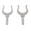 2Pcs Durable 2in Rowlock Socket Bracket Aluminum Oar Lock Boat Rowlock Socket Bracket Kayak 1