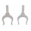 2Pcs Durable 2in Rowlock Socket Bracket Aluminum Oar Lock Boat Rowlock Socket Bracket Kayak 2