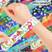 10Pcs Random Color Wristband Decoration Bracelet Toys Kids Stress Relief Birthday Party Gifts Pinata Filler Party Favors