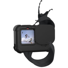Silicone Sleeve Case for Go Pro Hero 12 11 10 9 Battery Side Cover&Screen Protectors& Lens Caps for Go Pro Accessories