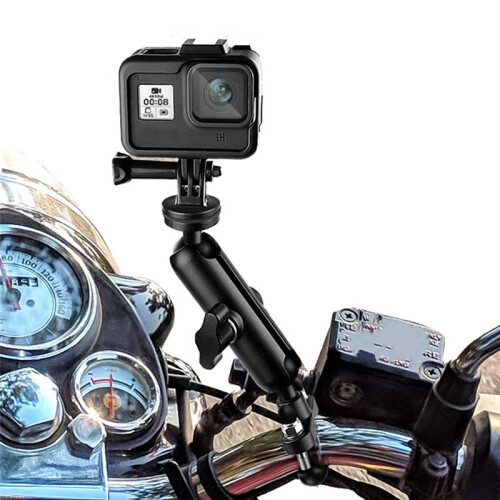 For  Action Camera Motorcycle Handlebar Mirror Mount Bracket for   Action Camera Accessories 2
