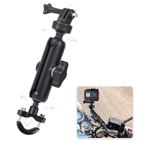 For  Action Camera Motorcycle Handlebar Mirror Mount Bracket for   Action Camera Accessories
