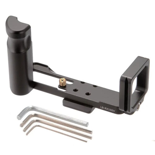 QR Quick Release Plate Vertical L-Shaped Bracket Grip Holder for  RX100 Mark V VI Camera
