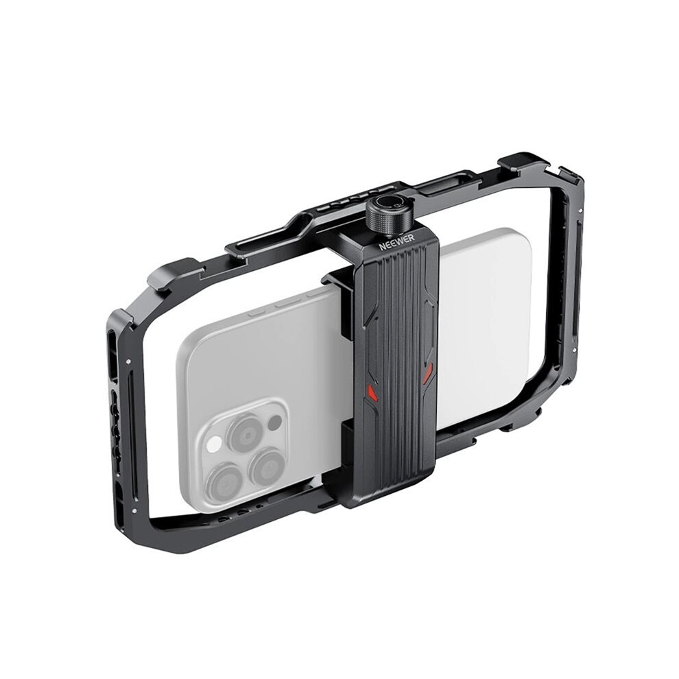 Neewer Pa039 Phone Rabbit Cage, Smartphone Video Rig With Quick Release Mounts Cold Shoes For Videomaker Filmmaking Vlogging 6132050827475