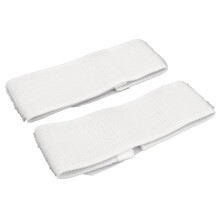 Fasce protettive per shin di calcio in nylon antiscivolo, fissaggio fisso, adulti, giovani, bambini, bianco