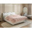 Beliani Ottoman Bed METZ Faux Leather White 160 x 200 cm (EU King Size) 2