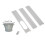 (3pcs) AC Window Vent Kit for Vertical/Horizontal Use 2