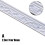 (White, A) Stick-On PE Wall Border for Home & Office Decor 2
