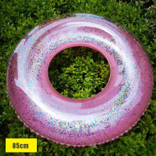 (85cm) Glittering Inflatable Swim Ring for Kids & Adults