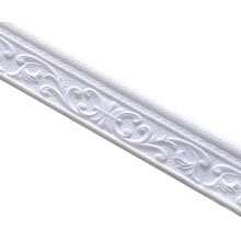 (White, A) Stick-On PE Wall Border for Home & Office Decor