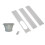 (3pcs) AC Window Vent Kit for Vertical/Horizontal Use 1