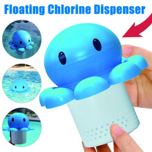 Pool Chlorine Floater Chlorine Tablet Floater Supports 1-3in Tablets Chemical Dispenser for Indoor & Outdoor Swimming Pool
