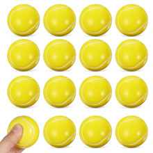 2PCS Tennis Soft Balls Sport Toy Funny Tennis Stress Ball Squeeze Tennis PU Foam For Kids For Adults Sports Toy Ball