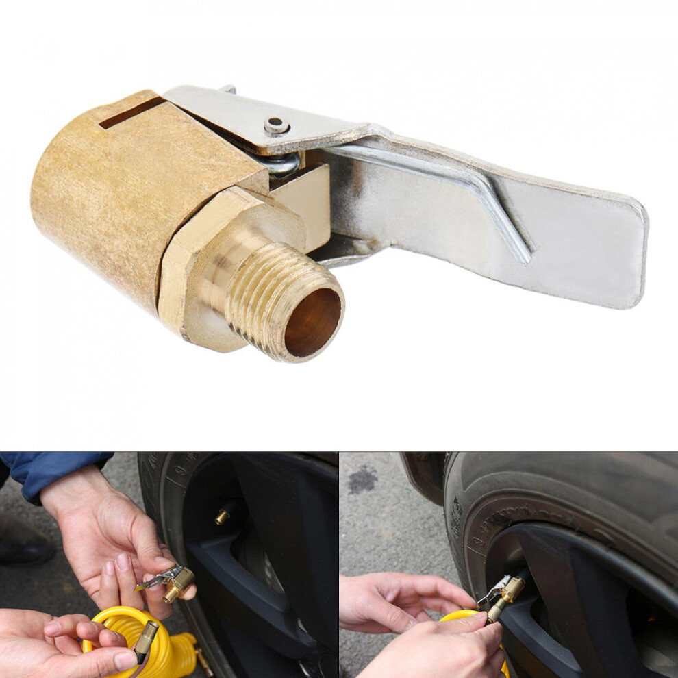 8Mm Car Tire Inflator Valve Nozzle Chuck Tyre Inflator Pump Valve Quick Clip Connector Accessories 6935161649871