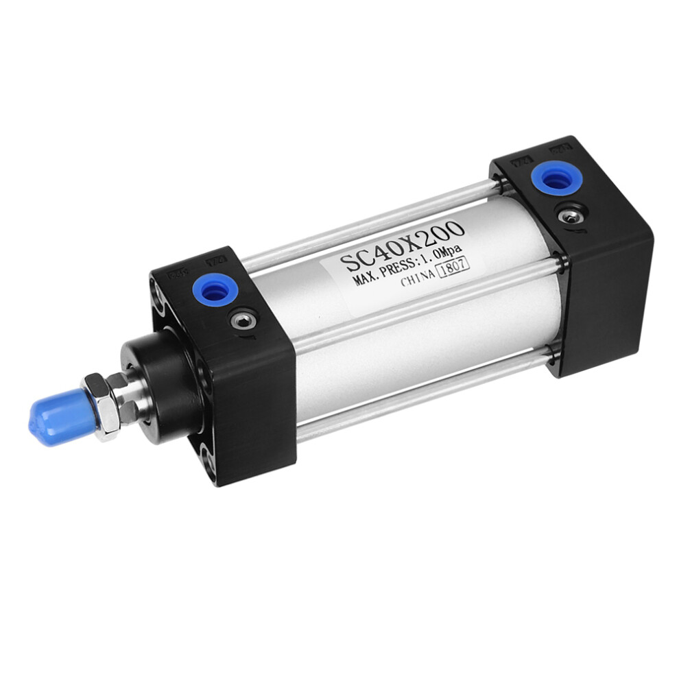 Air Pneumatic Double Acting Cylinder Sc40 200Mm Aluminum Alloy Components 4211392362294