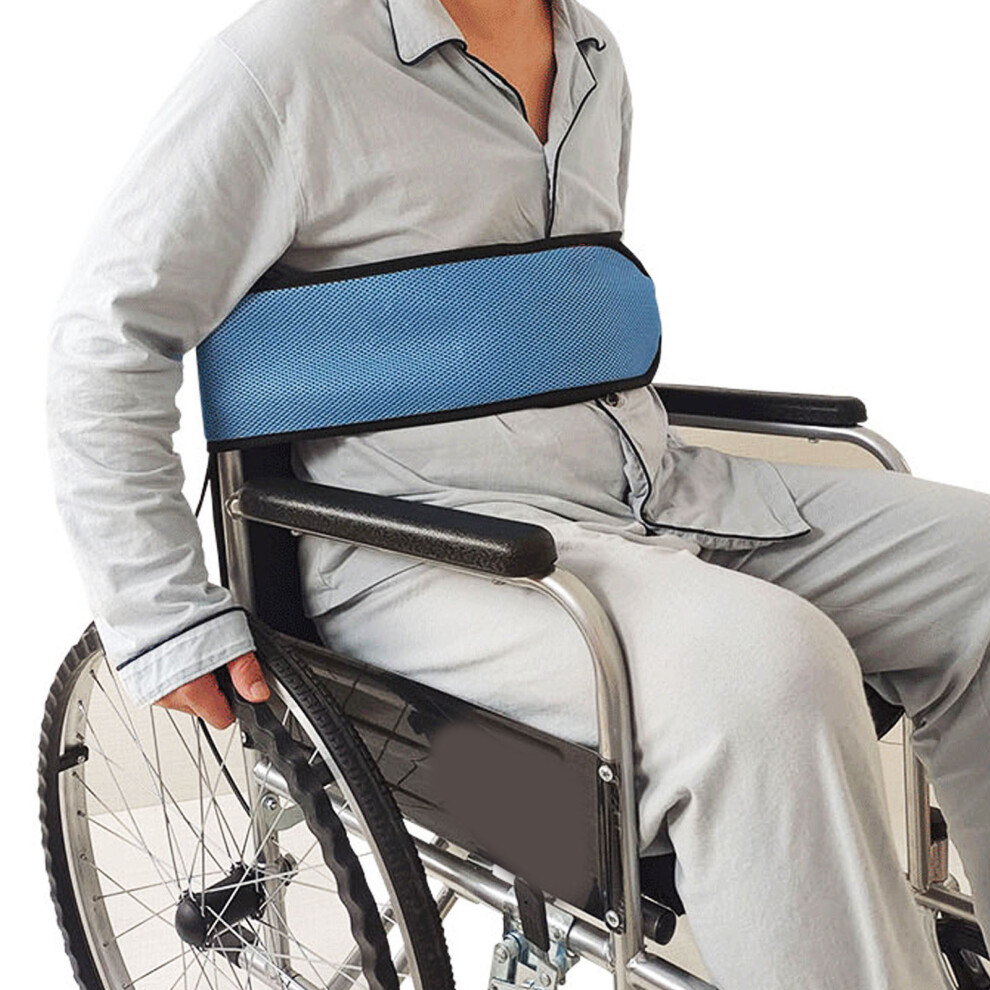 Adjustable Nylon Mesh Wheelchair Safety Belt for Elderly and Disabled, Easy Install