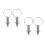 2Pcs Stainless Steel Pull Ring Spring Plunger Industrial Locking Pins 6