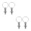 2Pcs Stainless Steel Pull Ring Spring Plunger Industrial Locking Pins 8
