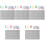 5Sets Felt Bulletin Board Strips Light Grey Small Pin Boards for Home 3
