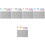 5Sets Felt Bulletin Board Strips Light Grey Small Pin Boards for Home 4