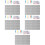 5Sets Felt Bulletin Board Strips Light Grey Small Pin Boards for Home 7