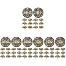 60Pcs Golden Metal DIY Buttons for Sewing Coats Shirts and Sweaters