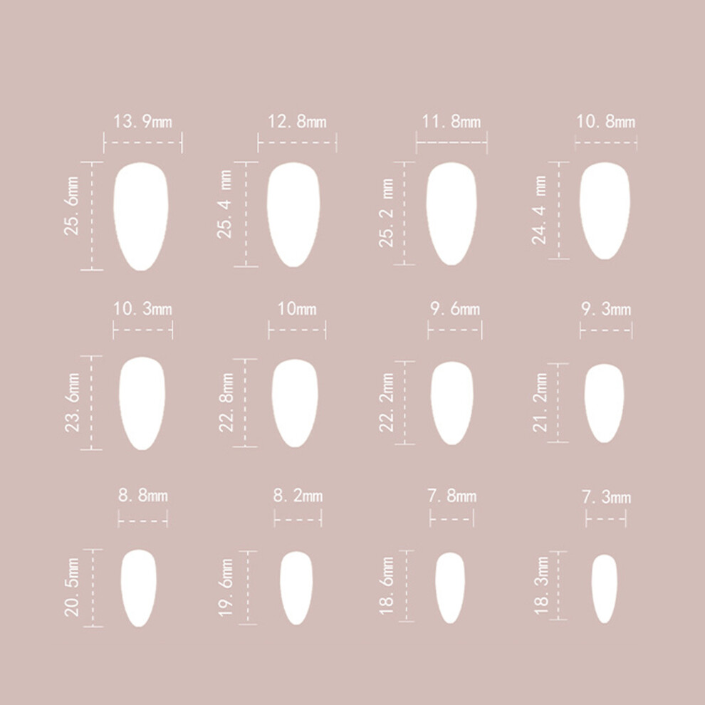 Reach-Tools Floral False Nails - Natural Edge For Manicure Lovers