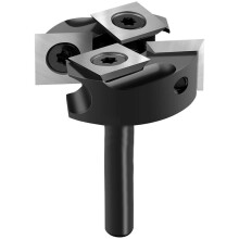 Spoilboard Surfacing Router Bit 1/4" Shank 1-3/8" Cut Dia 2+2 Flutes Insert Carbide Wood Planer Bit