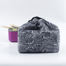 (Bdd28) Portable Drawstring Bento Bag for Picnic & Office