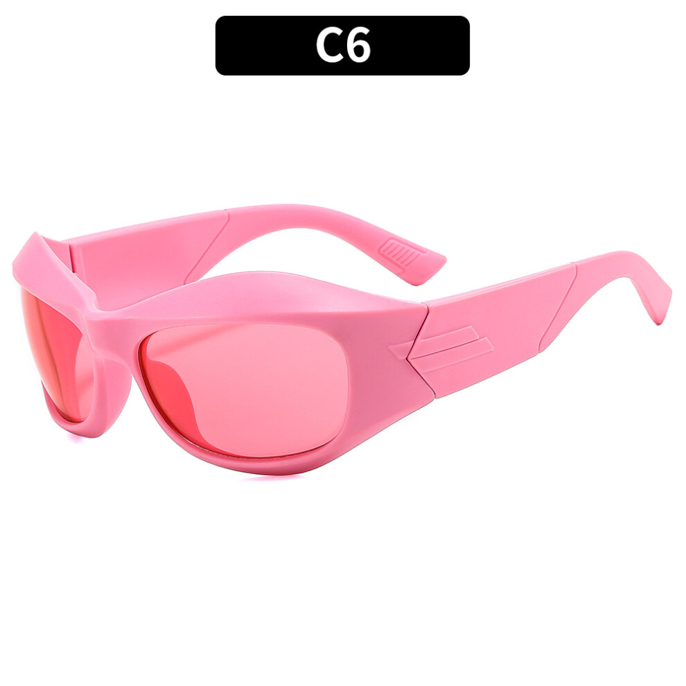Dachuang Beauty (C6-Powder Frame Powder Tablets) Y2k Punk Sunglasses For Men & Women