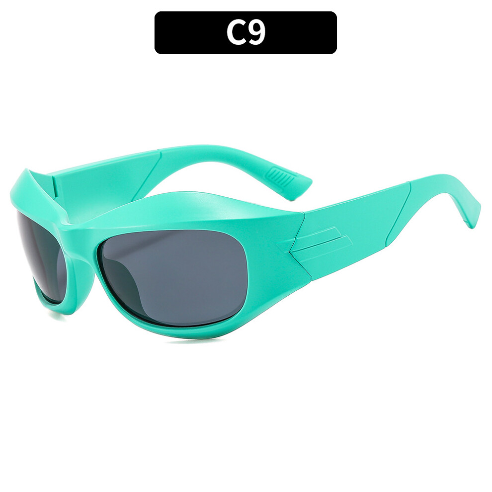 Dachuang Beauty Green/Gray (C9- Frame Sheet) Y2k Punk Sunglasses For Men & Women