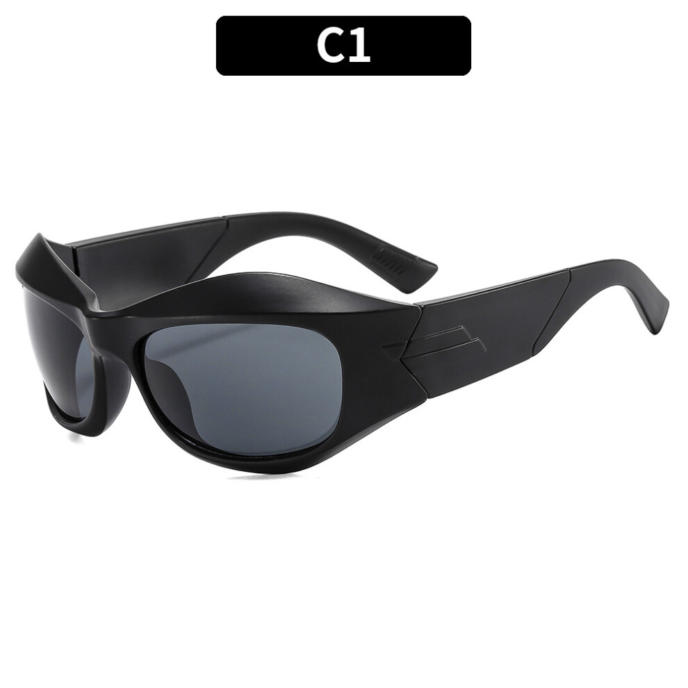 Dachuang Beauty Black/Gray (C1- Frame Sheet) Y2k Punk Sunglasses For Men & Women