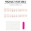 Pink White-Tip False Nails - Durable & Comfortable 1