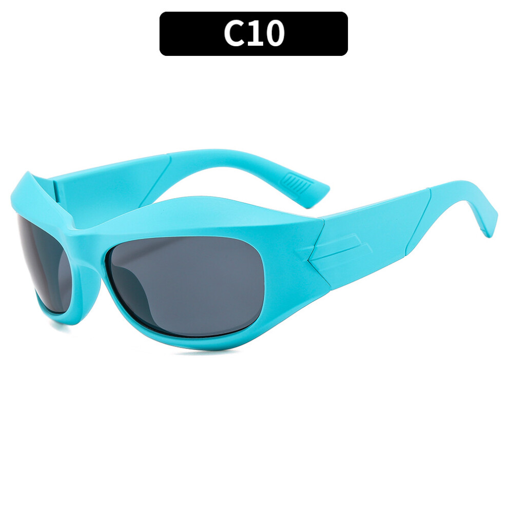 Dachuang Beauty Blue/Gray (C10- Frame Sheet) Y2k Punk Sunglasses For Men & Women