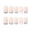 Pink White-Tip False Nails - Durable & Comfortable 2