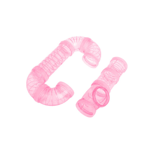 4Pièces Tunnel En Rose Pour Cage D'animal, Jeu Hamster 1