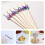 400Pièces Brochettes Bambou Décoratives Perle Pour Fruits 11
