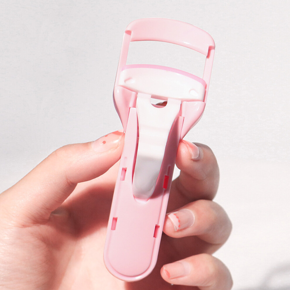 Dachuang Beauty Pink (Pink) Portable Eyelash Curler, Long-Lasting Makeup Tool