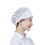 (White strips) Chef Mesh Cap - Durable Polyester for Kitchens & Restaurants 1