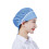 (Light blue inlaid white strips) Chef Mesh Cap - Durable Polyester for Kitchens & Restaurants 1