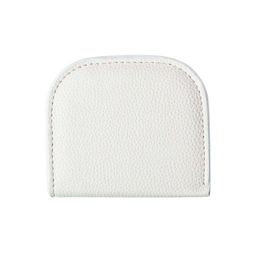 (White) Porte-monnaie Mini Cuir PU Femme Compact